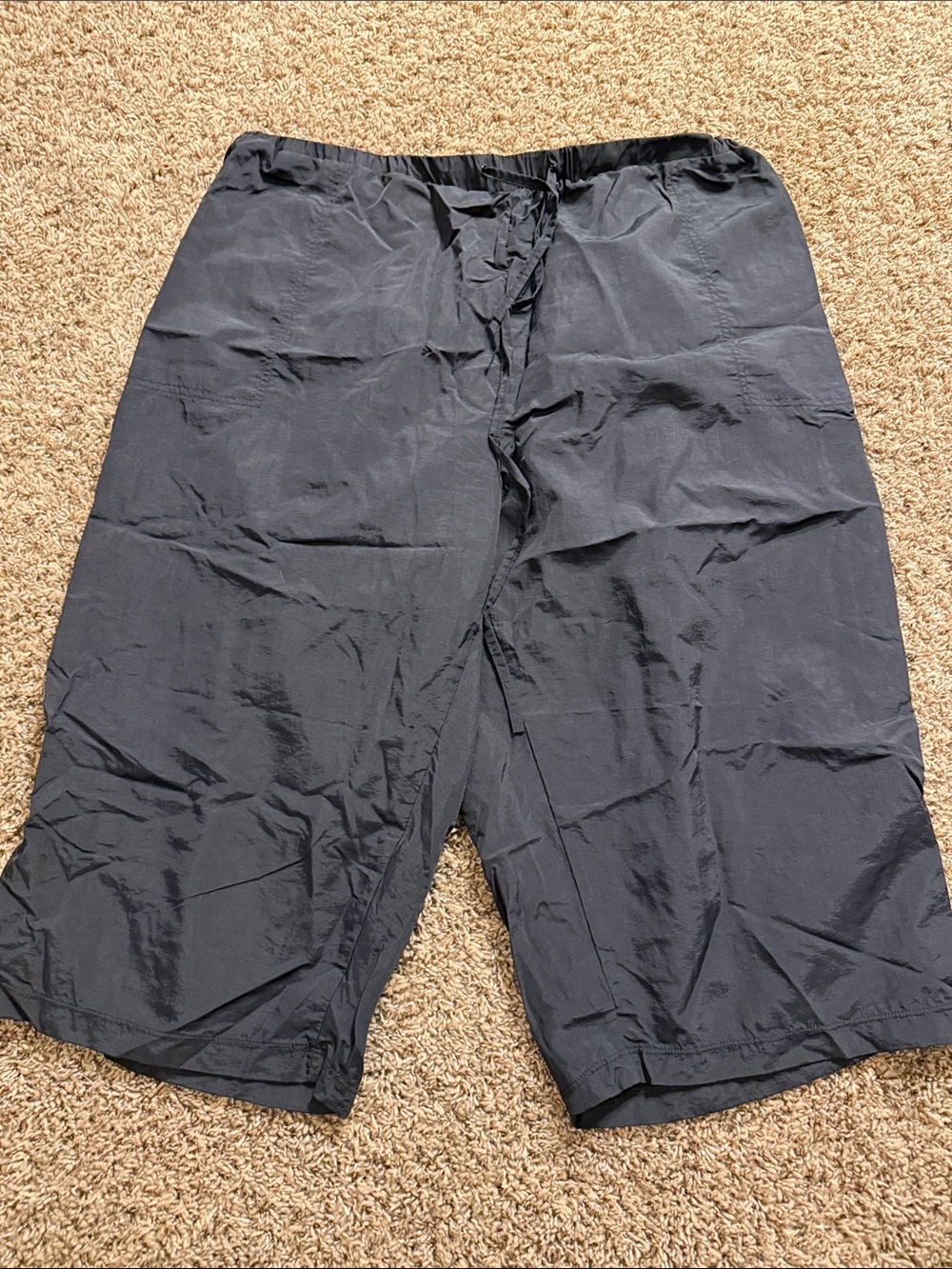 Swimsuits For All Black Capri Swim Cover Pant with Drawstring Waist